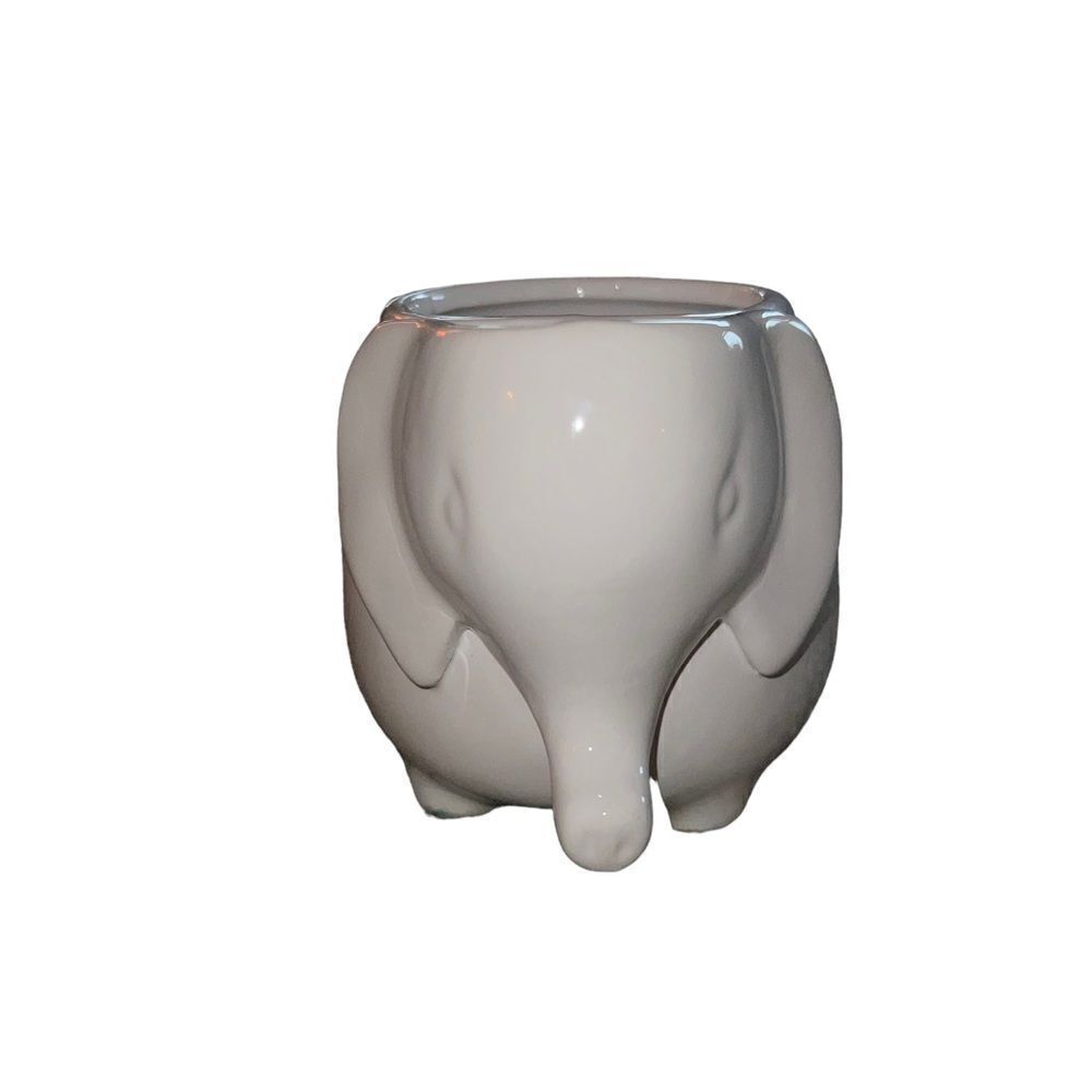 White porcelain elephant mug unbranded‎